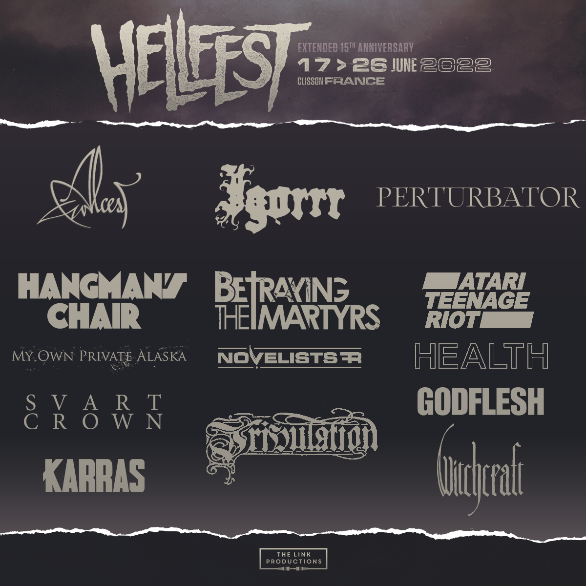 HELLFEST 2O22 - 15 bands on the line up - The Link Prod